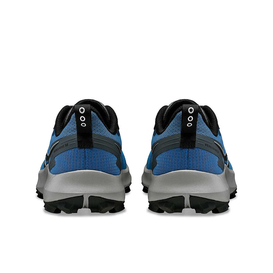 Peregrine 14 - Women by Saucony in blue and black, trail running shoe with max protection and freedom for outdoor exploration