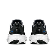 Ride 17 - Women by Saucony in black and white with PWRRUN+ foam cushioning, comfortable road running shoes ideal for daily runs.