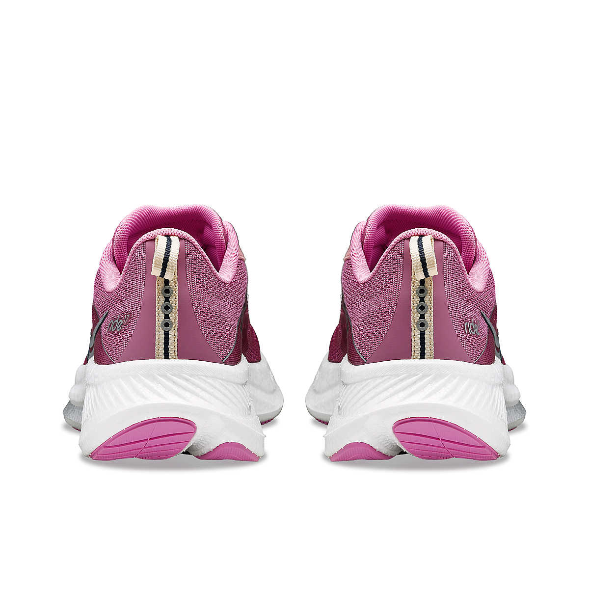 Ride 17 - Women by Saucony in pink with PWRRUN+ foam cushioning road running shoes designed for comfort-first performance and daily runs