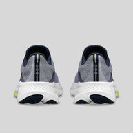 Ride 17 - Women by Saucony in grey and white with advanced PWRRUN+ foam cushioning, comfortable road running shoes for everyday use