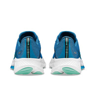 Ride 17 - Women by Saucony in blue and teal with PWRRUN+ cushioning, lightweight road running shoes designed for comfort and everyday runs