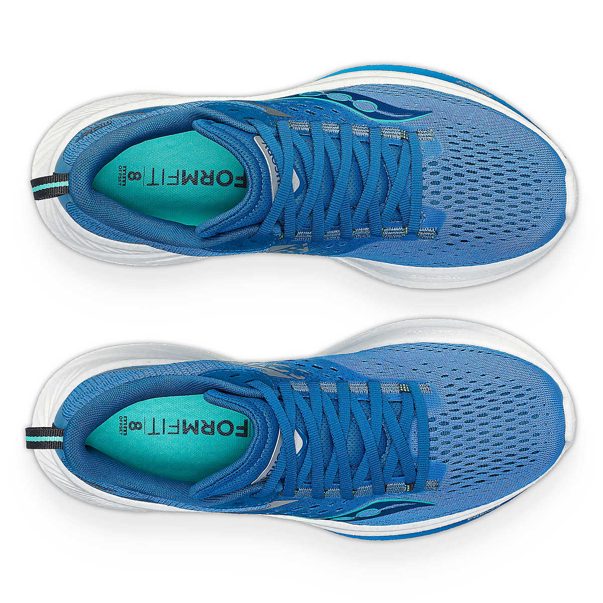 Ride 17 - Women by Saucony in blue with PWRRUN+ foam cushioning, comfortable road running shoe ideal for daily runs and errands