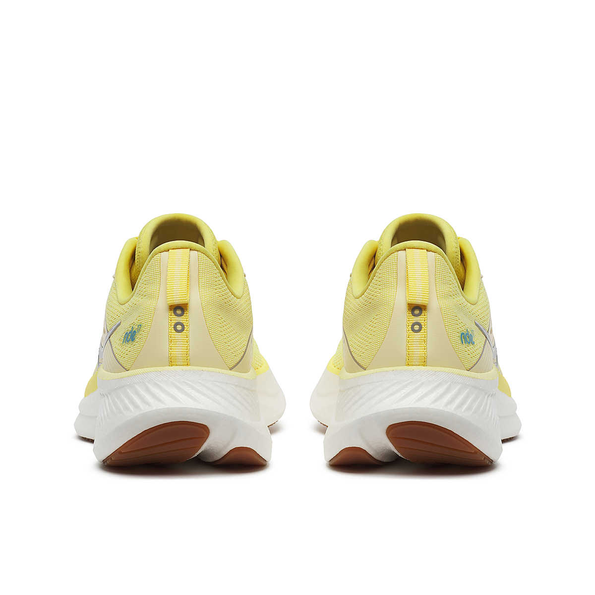 Ride 17 - Women by Saucony in light yellow with PWRRUN+ cushioning, lightweight road running shoes for comfort-first performance