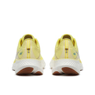 Ride 17 - Women by Saucony in light yellow with PWRRUN+ cushioning, lightweight road running shoes for comfort-first performance