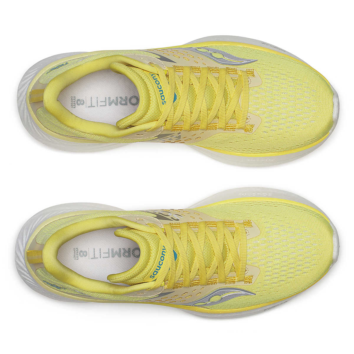 Ride 17 - Women by Saucony in yellow with PWRRUN+ cushioning, lightweight road running shoes designed for comfort and daily runs