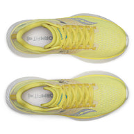 Ride 17 - Women by Saucony in yellow with PWRRUN+ cushioning, lightweight road running shoes designed for comfort and daily runs