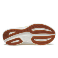Ride 17 - Women by Saucony in white and brown outsole featuring PWRRUN+ cushioning for comfortable road running and everyday use