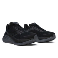 Hurricane 24 - Women by Saucony in black with dual-cushion max cushioning running shoe designed for road running and comfort