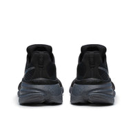 Hurricane 24 - Women by Saucony in black and dark grey, max cushioned running shoe with dual-cush for road running comfort