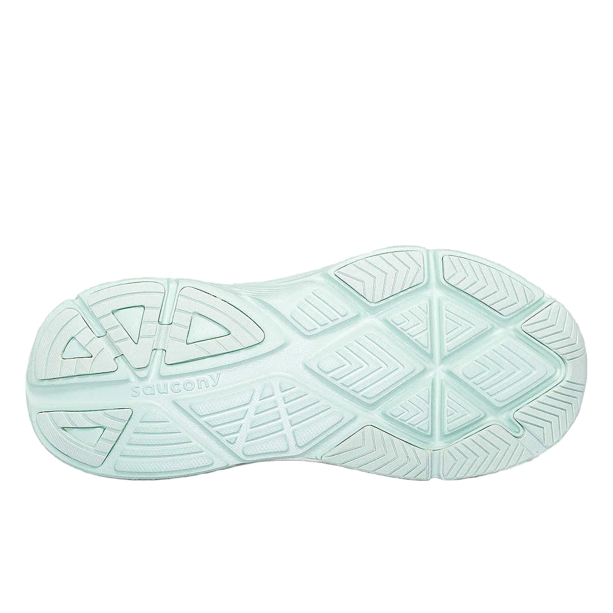 Guide 17 - Women by Saucony in light blue with PWRRUN cushioning and CenterPath technology for natural, secure road running