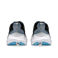 Guide 17 Wide - Women by Saucony in black and grey with blue accents, featuring PWRRUN cushioning and CenterPath support for road running