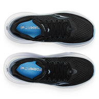 Guide 17 Wide - Women by Saucony in black and white with PWRRUN cushioning and CenterPath for natural secure road running