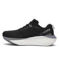 Saucony Triumph 22 - Women black and white running shoe with advanced foam for enhanced comfort, perfect for joyful running in Canada.