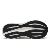 Saucony Triumph 22 - Women running shoe sole in black and white, engineered with advanced foam for joyful, comfortable running.