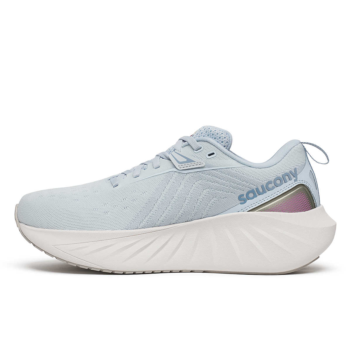 Saucony Triumph 22 - Women light blue running shoe with advanced foam cushioning designed for joyful, comfortable running in Canada.