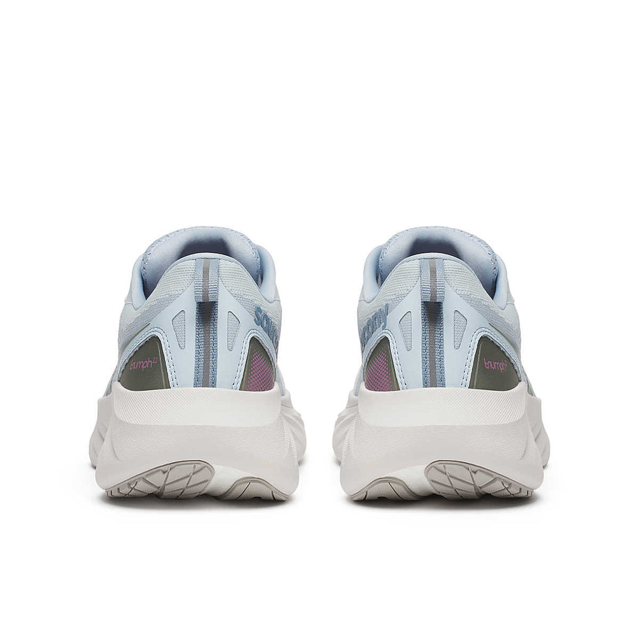 Saucony Triumph 22 - Women running shoes in light blue and white with enhanced foam cushioning for joyful long-distance running and comfort