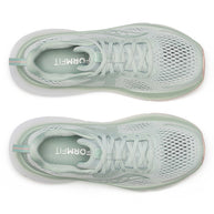 Guide 18 - Women by Saucony in light green and white, cushioned running shoes with PWRRUN and CenterPath technology for road running comfort