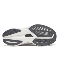 Endorphin Speed 5 - Women by Saucony in white and grey with nylon plate and PWRRUN PB cushioning for lightweight road running and speed training