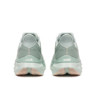 Endorphin Speed 5 - Women by Saucony in light green and peach, road running shoe with nylon plate and PWRRUN PB cushioning for speed and smooth strides