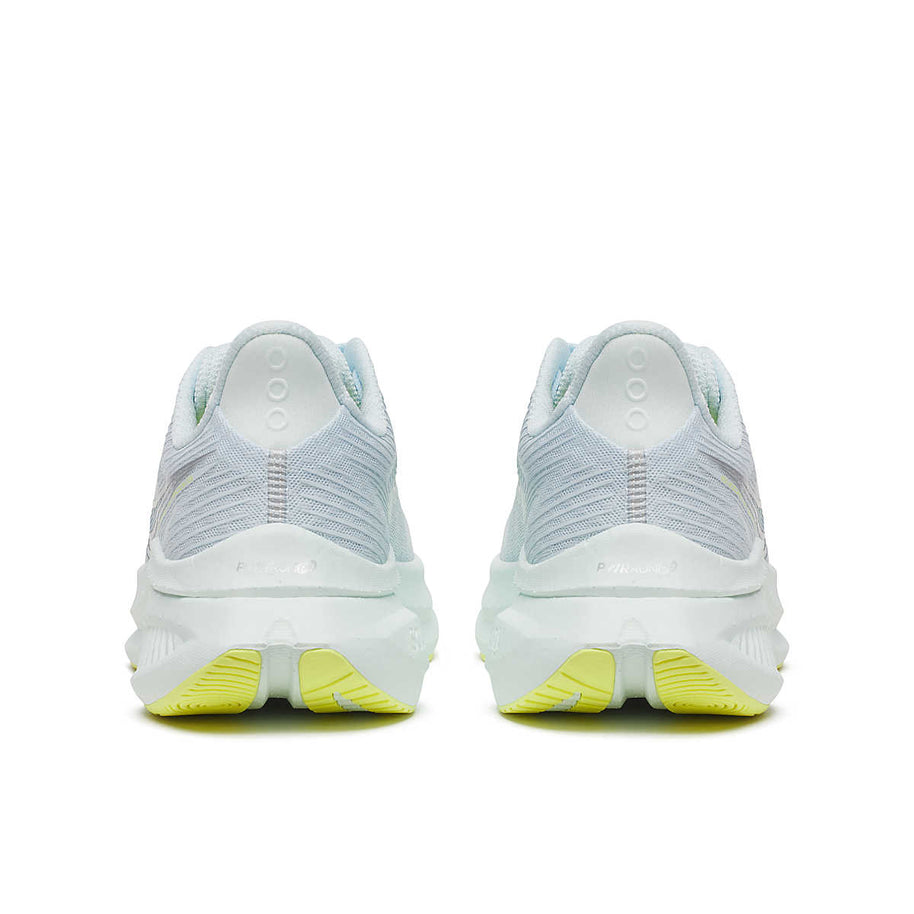 Endorphin Speed 5 - Women by Saucony in light blue and white with nylon plate and PWRRUN PB cushioning for road running speed and smooth strides