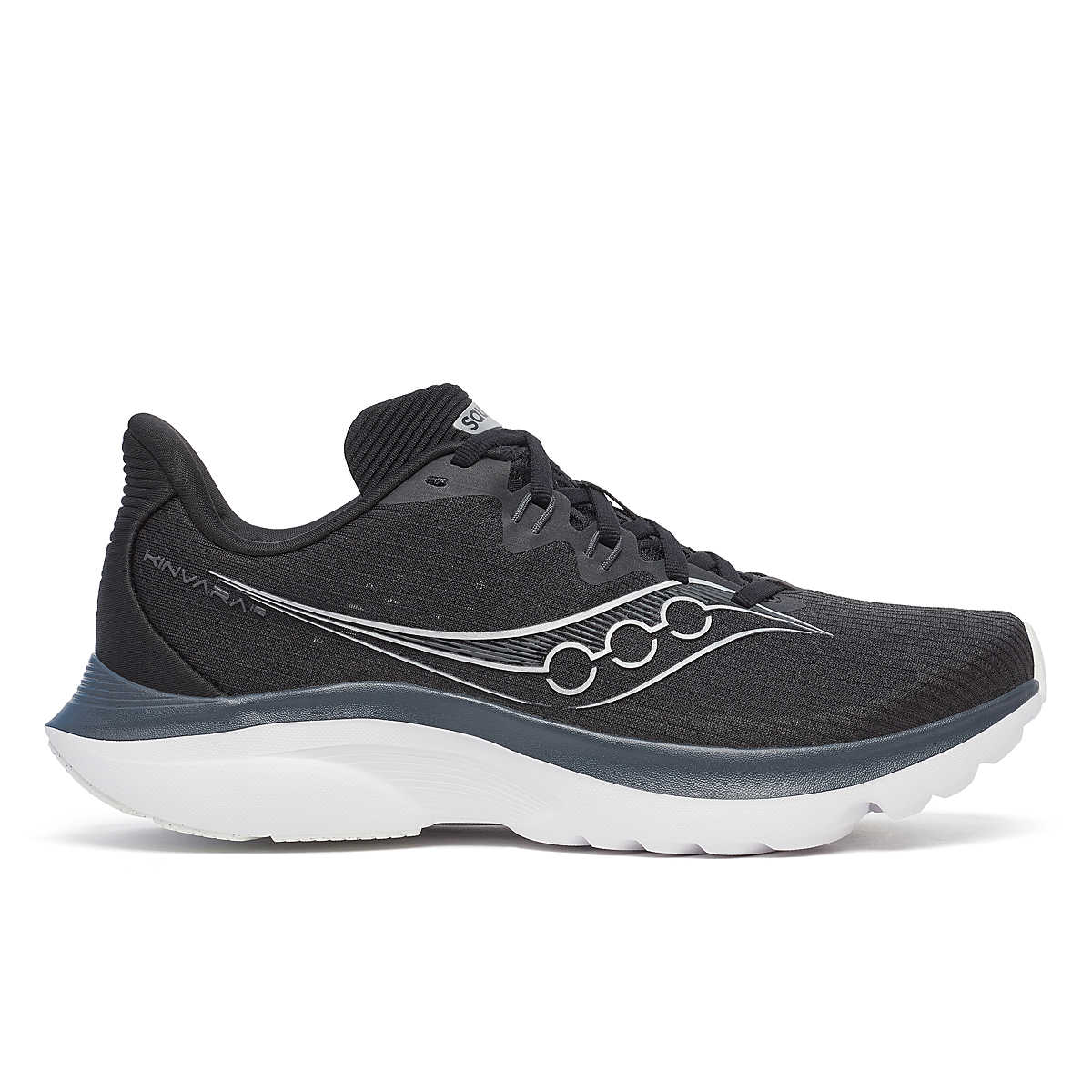 Kinvara 16 - Women by Saucony in black with PWRRUN cushioning, lightweight road running shoe for smooth, energized everyday runs