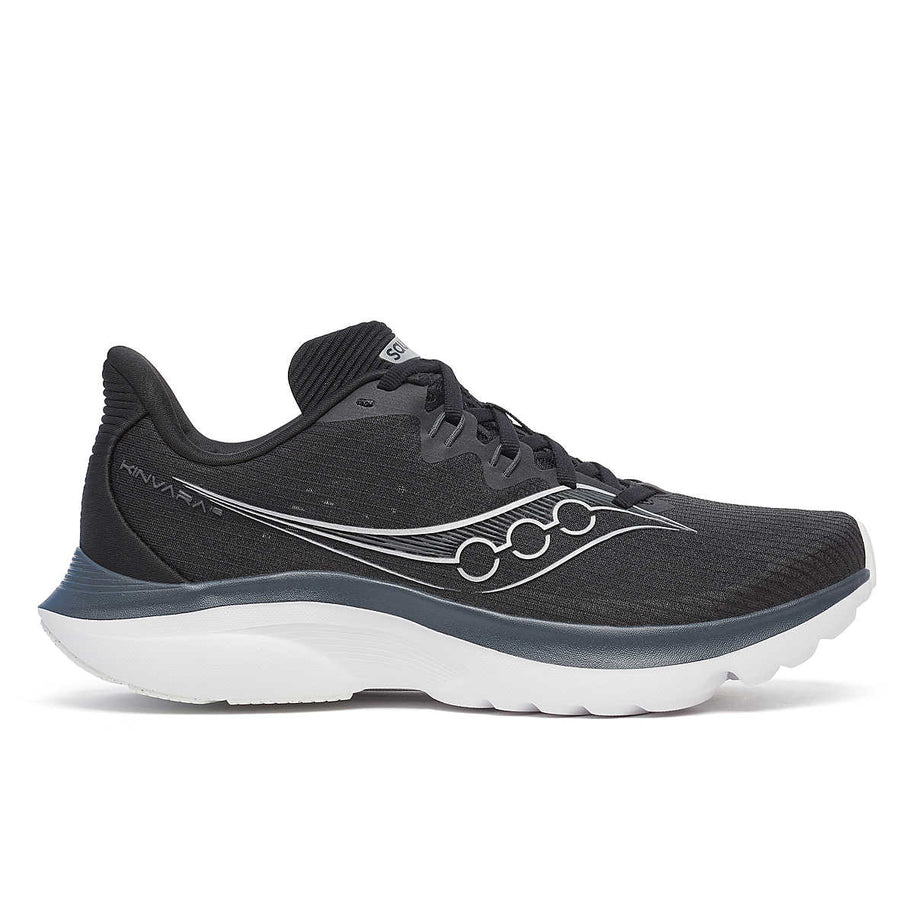 Kinvara 16 - Women by Saucony in black with PWRRUN cushioning, lightweight road running shoe for smooth, energized everyday runs