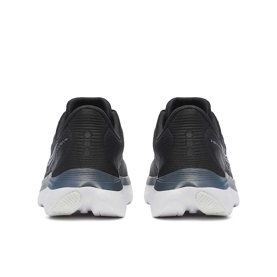 Kinvara 16 - Women by Saucony in black and white lightweight running shoe with PWRRUN cushioning for smooth, energized road running.