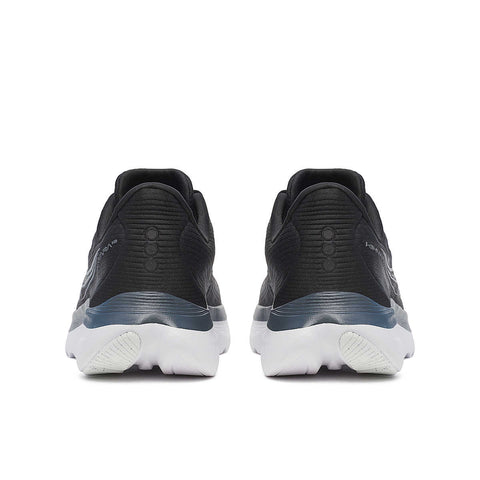 Kinvara 16 - Women by Saucony in black and white lightweight running shoe with PWRRUN cushioning for smooth, energized road running.