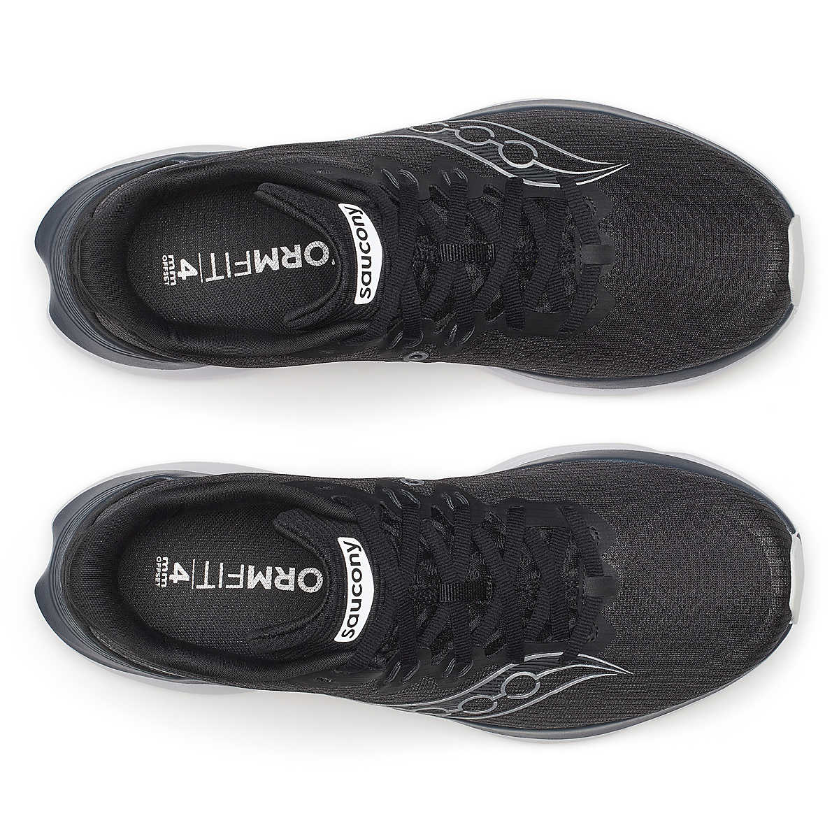 Kinvara 16 - Women by Saucony in black lightweight road running shoe with PWRRUN cushioning for smooth, energized everyday runs
