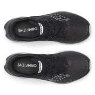 Kinvara 16 - Women by Saucony in black lightweight road running shoe with PWRRUN cushioning for smooth, energized everyday runs