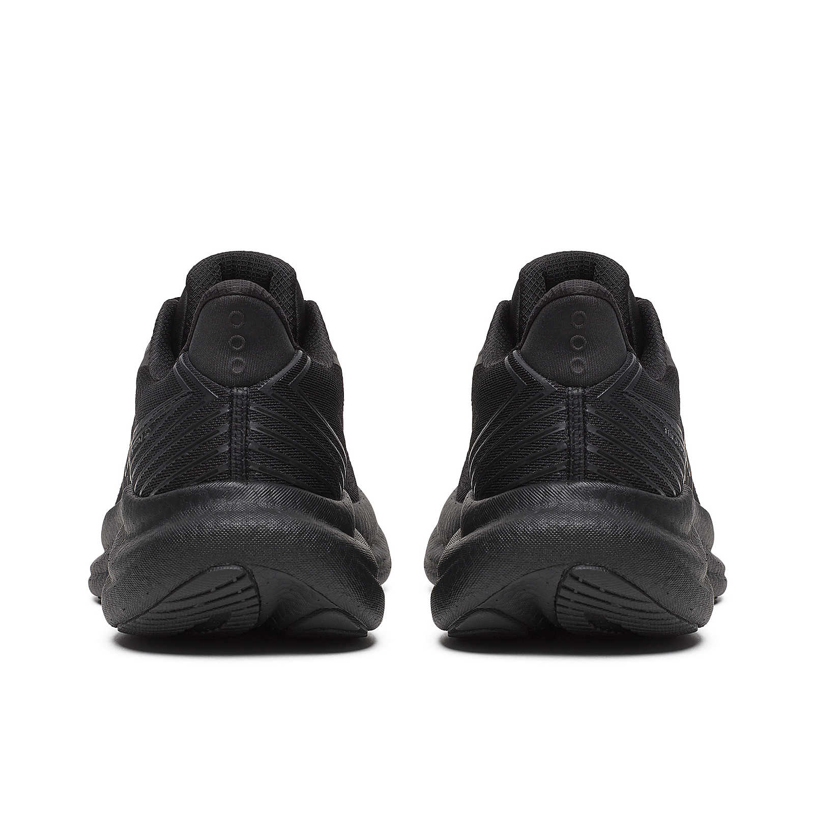 Triumph 23 - Women by Saucony in black with PWRRUN PB cushioning midsole designed for responsive long-distance running