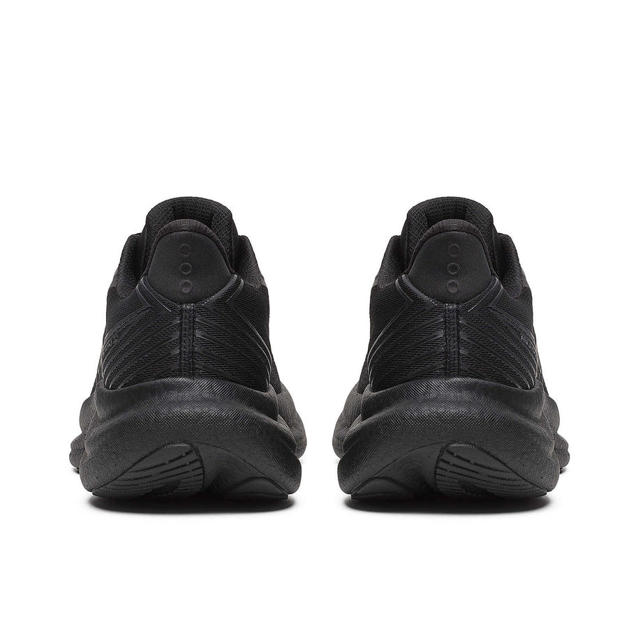 Triumph 23 - Women by Saucony in black with PWRRUN PB cushioning midsole designed for responsive long-distance running