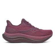 Triumph 23 - Women by Saucony in dark purple with cushioned PWRRUN PB midsole for responsive, lightweight road running and longer runs