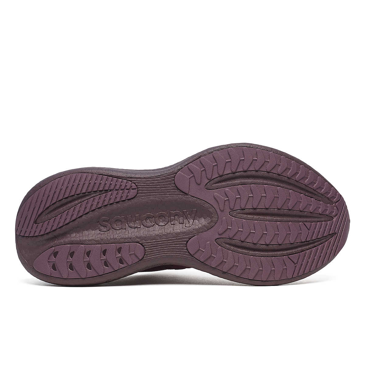 Triumph 23 - Women by Saucony in dark purple outsole, lightweight responsive road running shoe with cushioned PWRRUN PB midsole for longer runs