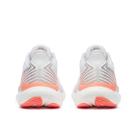 Triumph 23 - Women by Saucony in white and coral with PWRRUN PB cushioning for lightweight, responsive road running performance