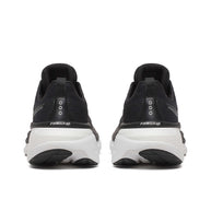 Hurricane 25 Wide - Women by Saucony in black and white with max cushioning, responsive superfoam, designed for road running and comfort