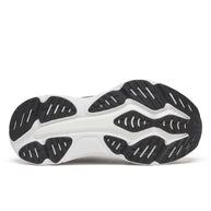 Hurricane 25 - Women by Saucony in white and black with max cushioning and superfoam outsole designed for comfortable road running