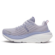 Hurricane 25 - Women by Saucony in light purple and grey with max cushioning and superfoam for comfortable road running