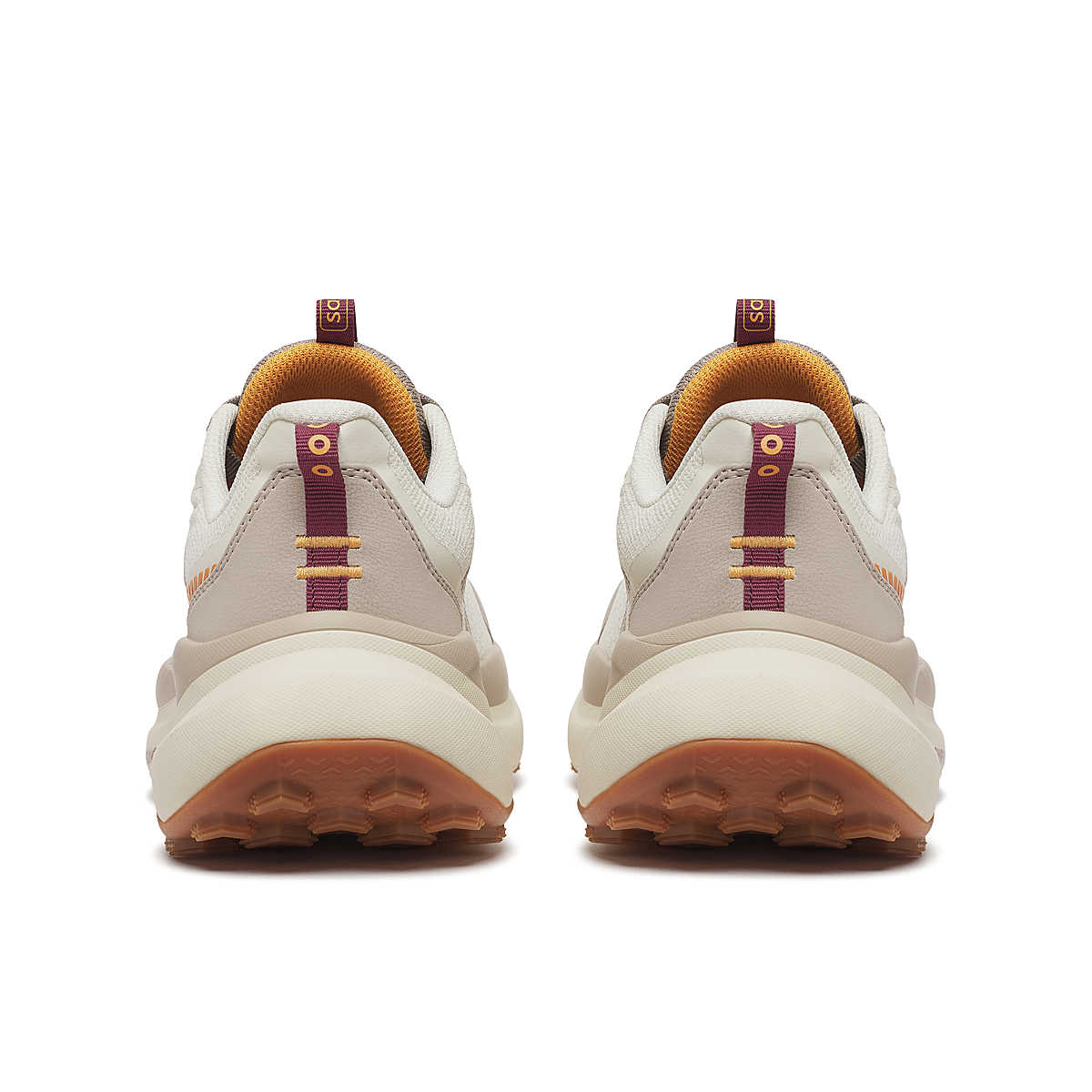 Xodus Ultra 4 - Women by Saucony in beige and brown with max cushioning and grip for long-haul trail running and outdoor use