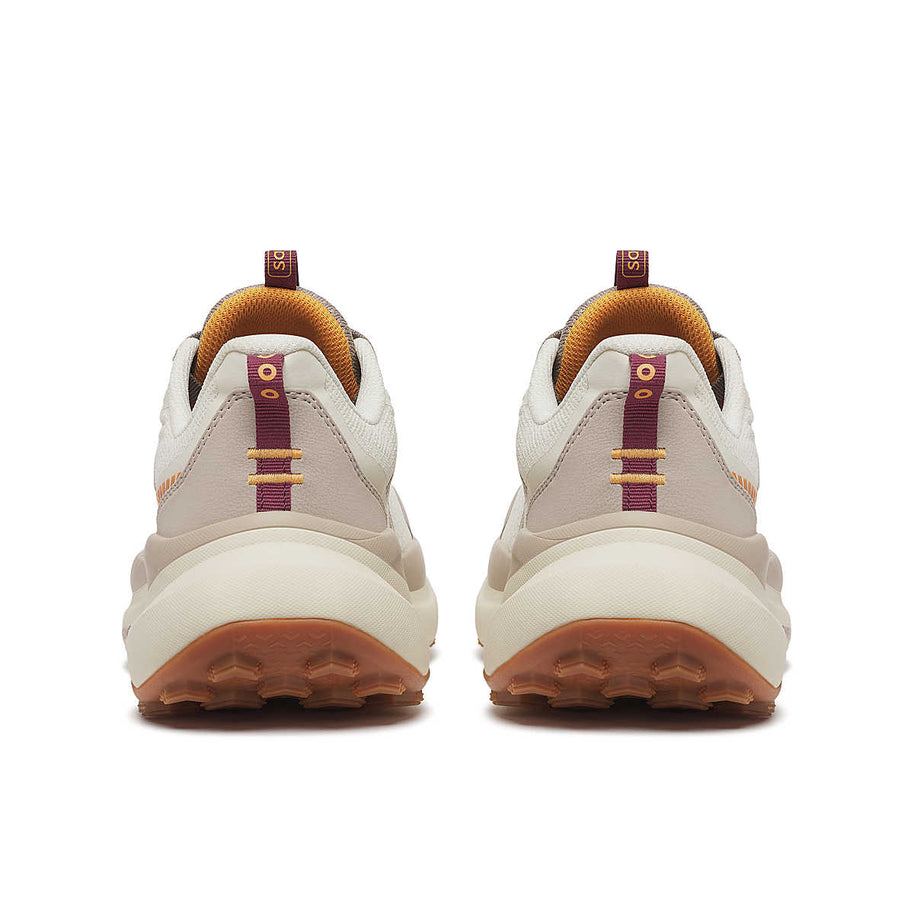 Xodus Ultra 4 - Women by Saucony in beige and brown with max cushioning and grip for long-haul trail running and outdoor use