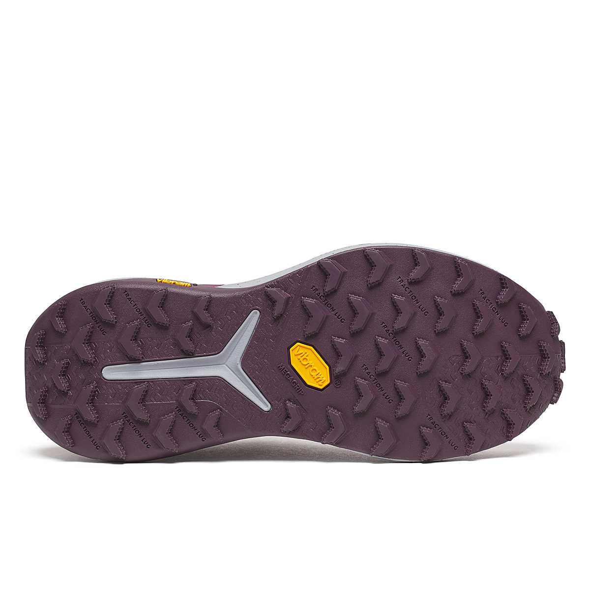Xodus Ultra 4 - Women by Saucony in dark purple with Vibram sole, max cushioned trail running shoe designed for long-haul outdoor use