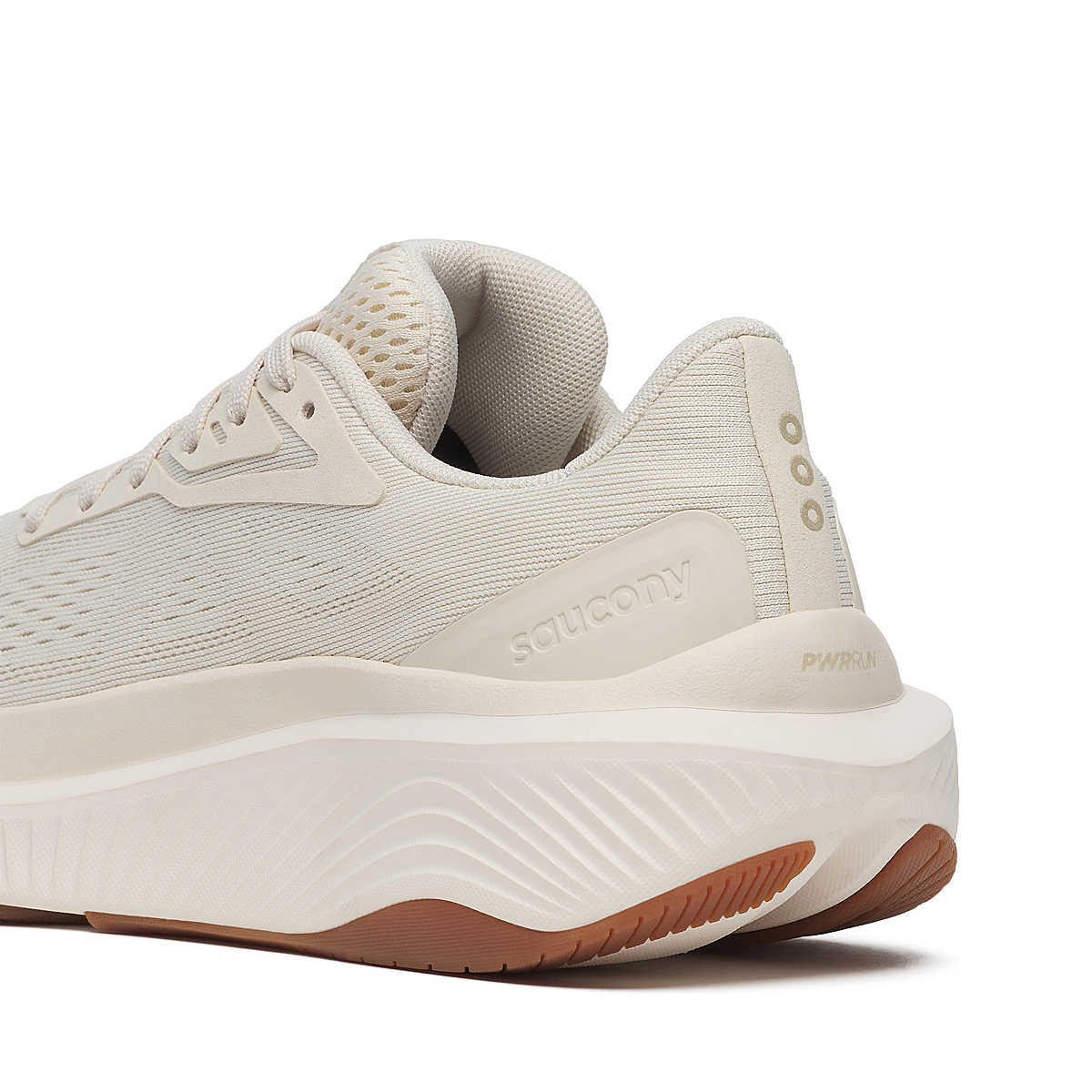 Echelon 10 - Women by Saucony in light beige with cushioned support and broad base, ideal for running and walking comfort and protection