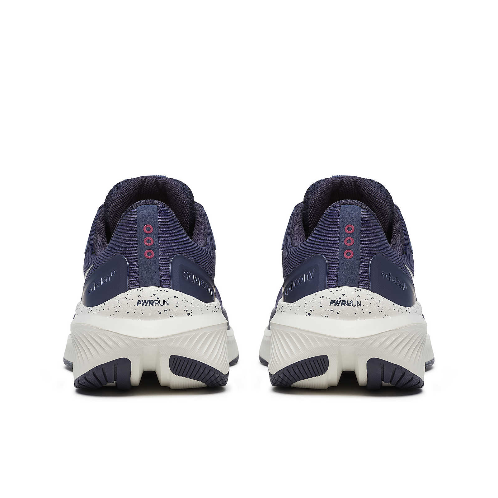 Echelon 10 Wide - Women by Saucony in navy and white, wide running shoe with stable base and cushioned support for walking and running