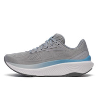 Echelon 10 - Women by Saucony in grey and blue, cushioned running shoe with broad stable base for comfort and protection while walking or running