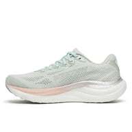 Ride 19 - Women by Saucony in light green and pink, lightweight responsive road running shoe for training and long steady runs