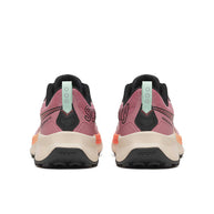 Peregrine 16 - Women by Saucony in pink and black trail running shoe with Vibram Megagrip outsole for rugged terrain and cushioning