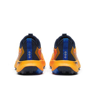 Peregrine 15 - Men by Saucony in orange and navy with PWRRUN foam cushioning and durable PWRTRAC outsole for trail running and outdoor use