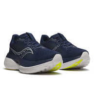 Endorphin Trainer - Men by Saucony in navy and white, lightweight road running shoes for speed and durability in training and races