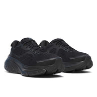 Guide 18 - Men by Saucony in black, cushioned road running shoes with PWRRUN technology and CenterPath support for stability