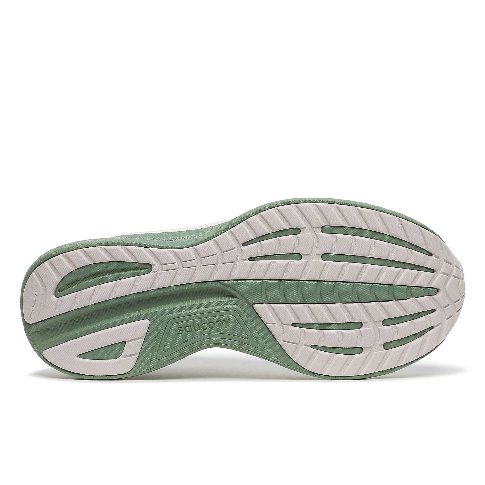 Ride 18 - Men by Saucony in green and white with responsive cushioning, lightweight design for road running and optimal comfort